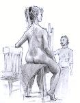 Drawing of a woman